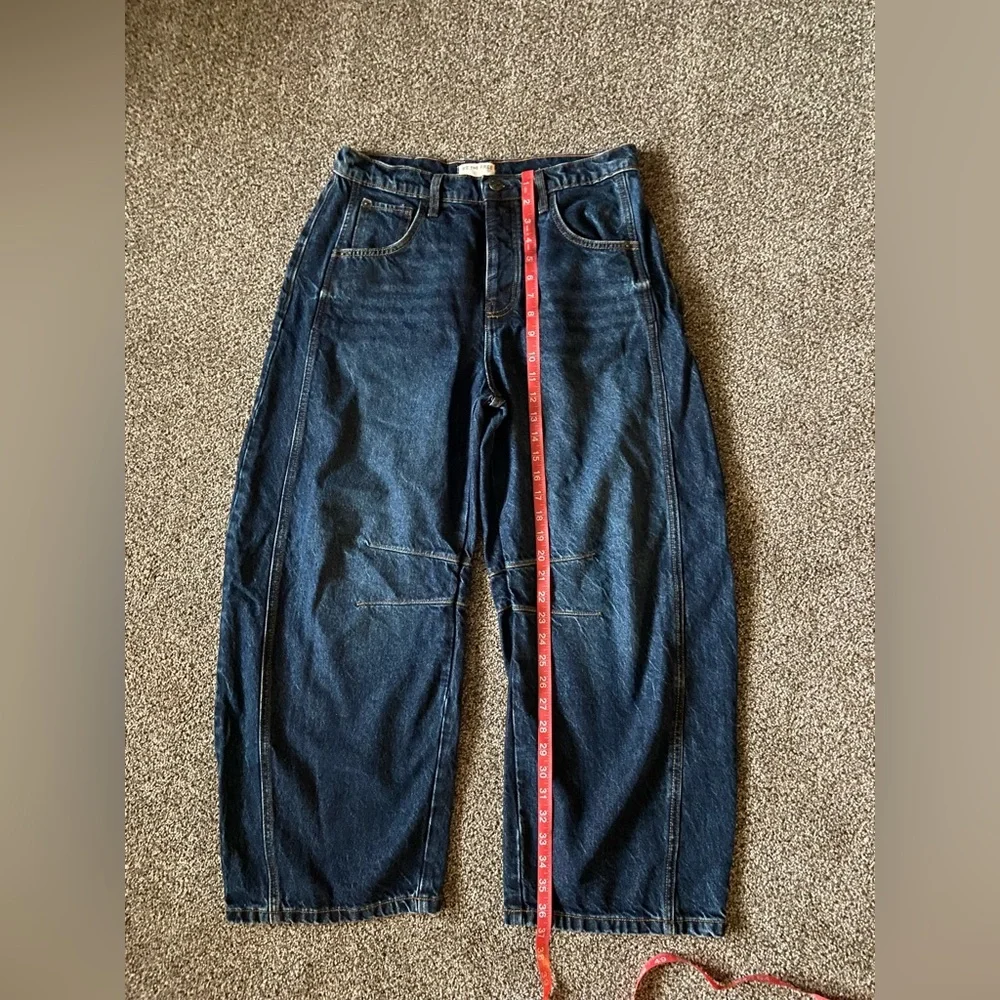 We The Free Good Luck Mid-Rise Barrel Jeans 
(Deep End)
*Brand New Never Worn* - Picture 5 of 7